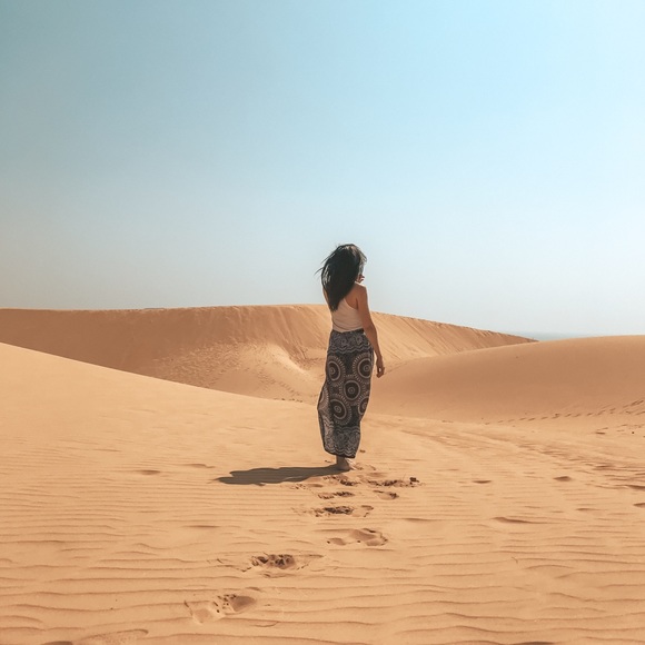 Tribal Foral Tie Wrap-Around Skirt - Picture 1 of 6